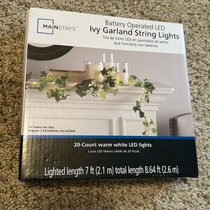 Ivy garland string lights